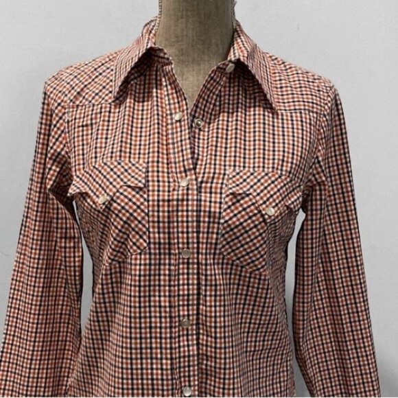 Lucky Brand Western shirt Long Sleeve plaid - Picture 1 of 15